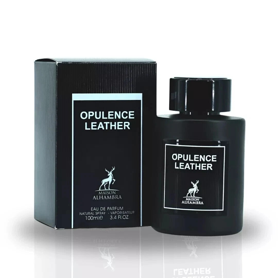 Opulence Leather | Amber & Leather | Eau de Parfum | 100ml | Maison Alhambra