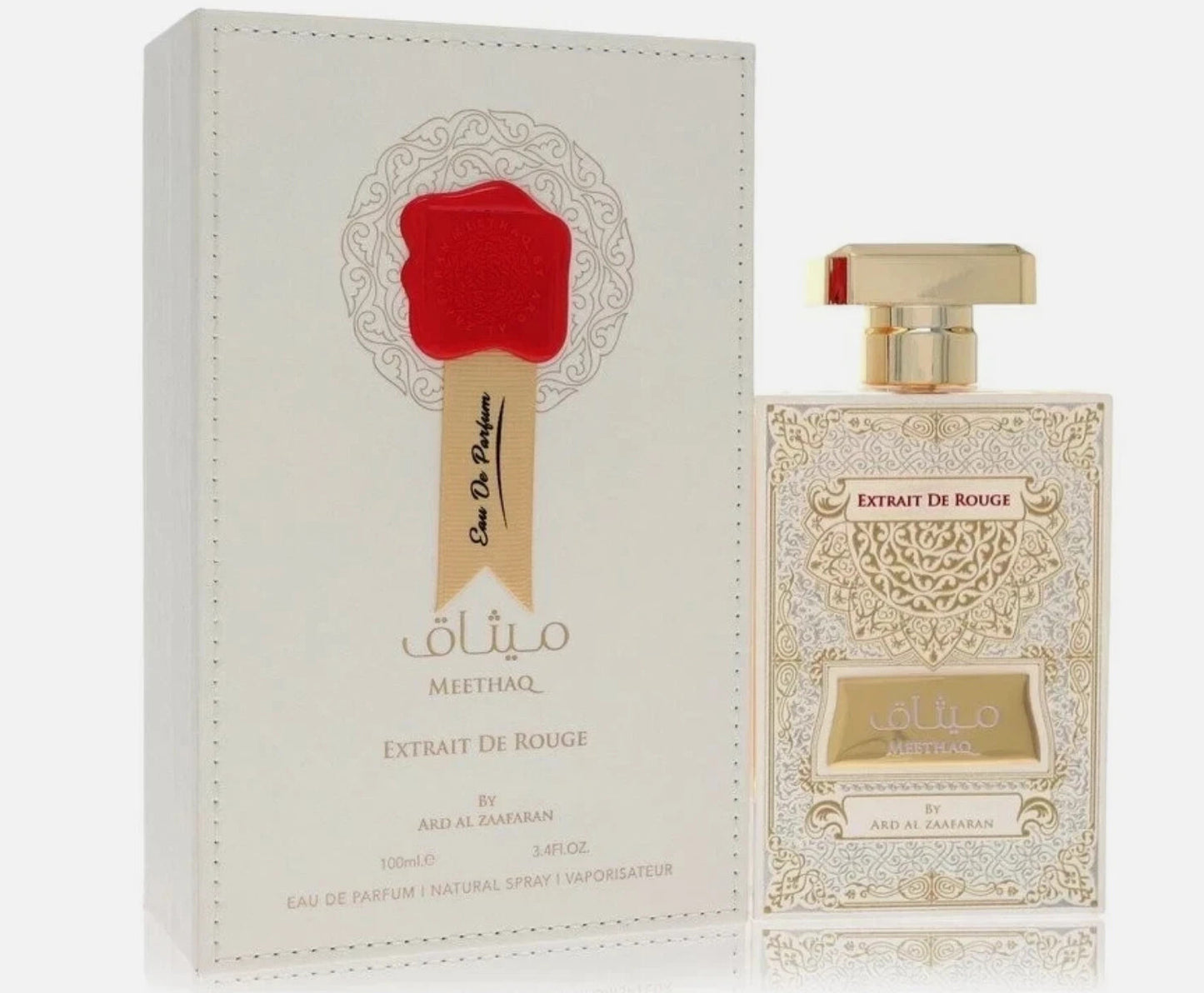 Meethaq Extrait De Rouge by Ard Al Zaafaran | Eau De Parfum | 100ml