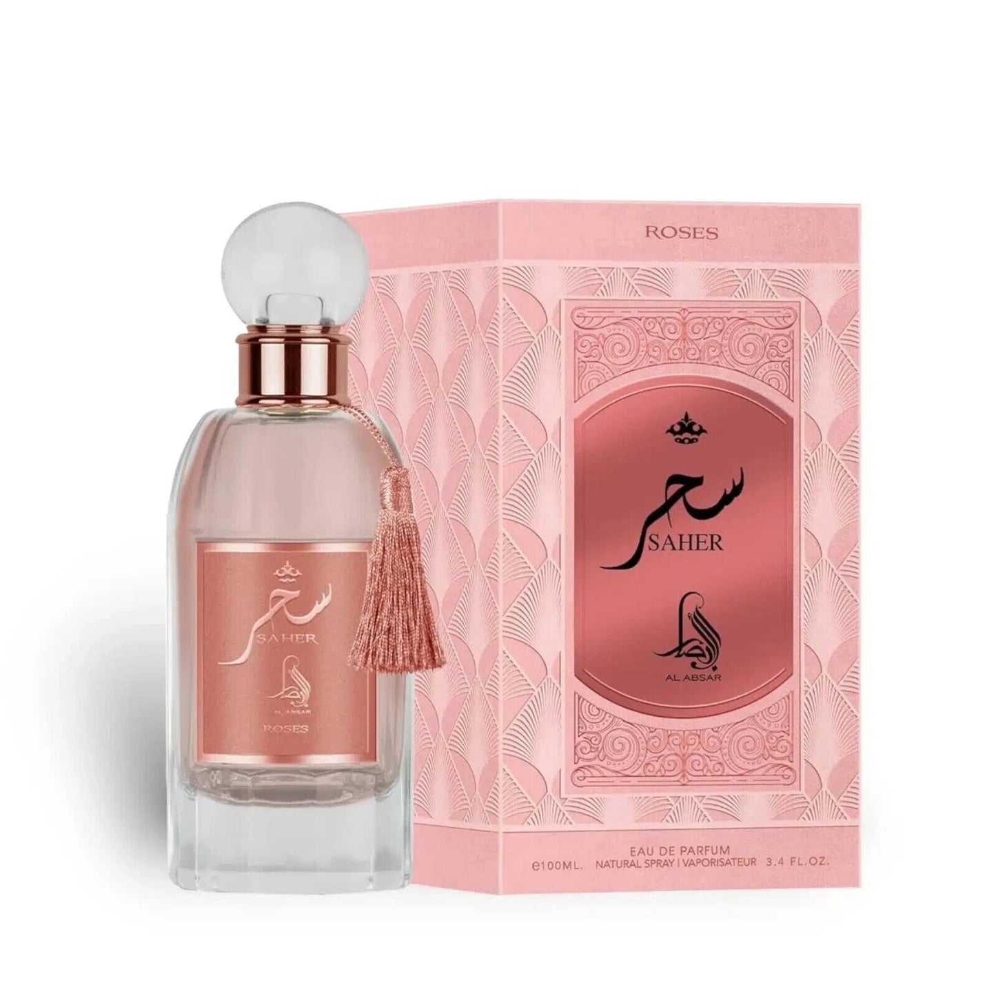 Saher Roses | Pink Rose | Eau de Parfum | 100ml | Al Absar