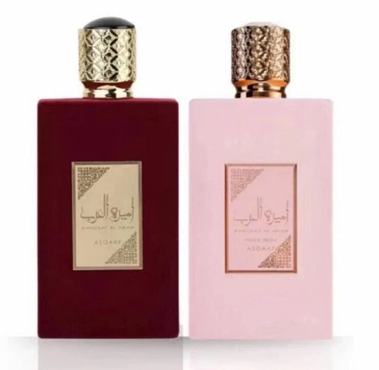 Ameerat Al Arab | Red & Prive Rose | Bundle Set | Eau de Parfum | 100ml | Asdaaf
