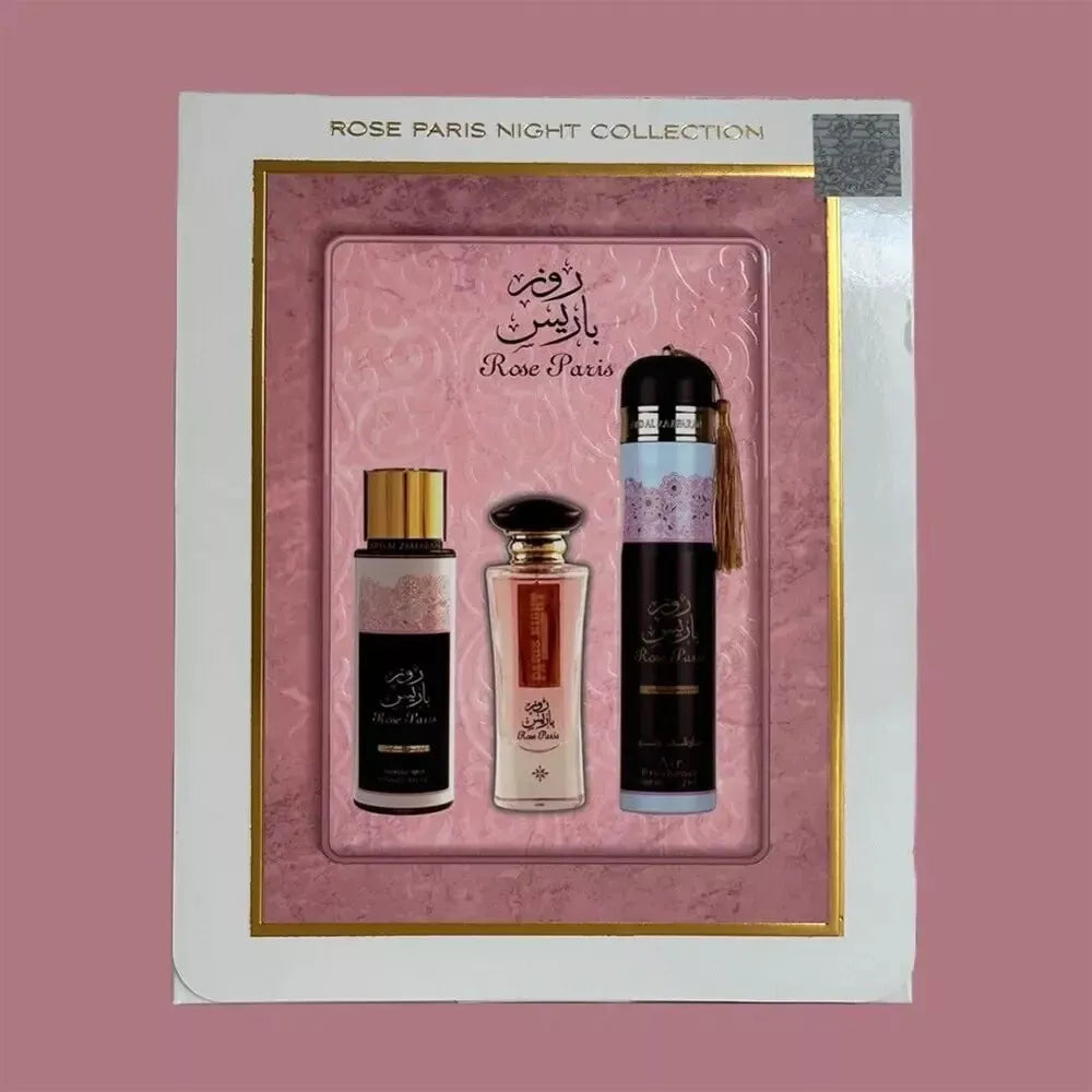 Rose Paris Night | 3 Piece Gift Set Collection | Ard Al Zaafaran